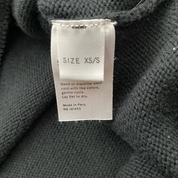 StorQ Maternity Cloud Cotton Crewneck Black Sweater Women’s Size XS Small - Picture 7 of 10